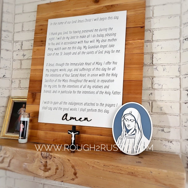 *PREORDER* Wood Blessed Mother Cameo