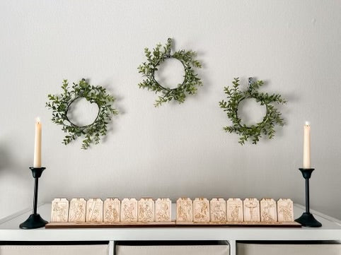 Engraved Shelf Display Stations of the Cross