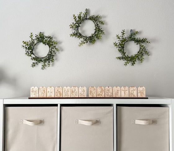 Engraved Shelf Display Stations of the Cross