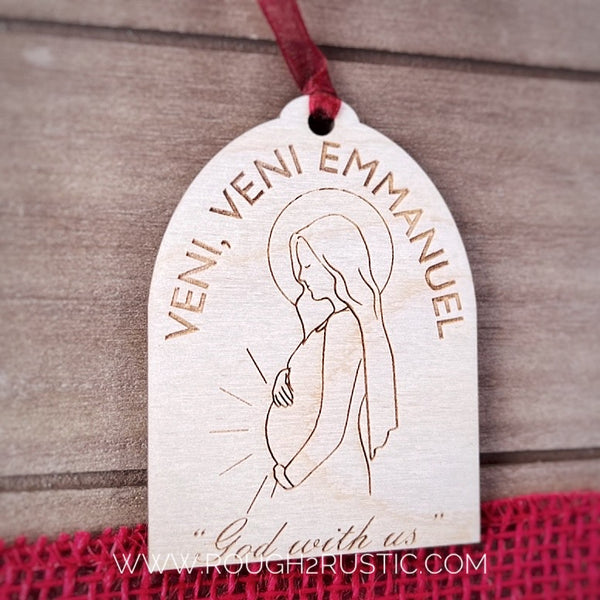 Veni, Veni Emmanuel Engraved Ornament