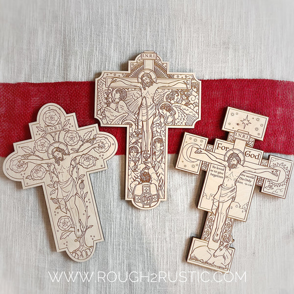 Brightly Hude Calix Crucifix