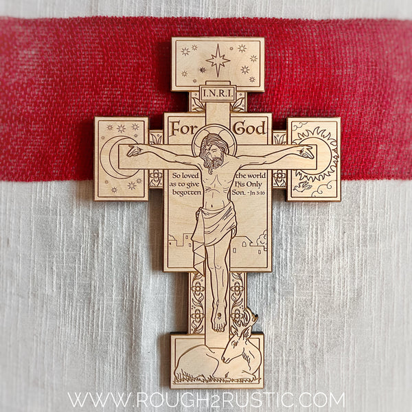 Brightly Hude John 3:16 Crucifix