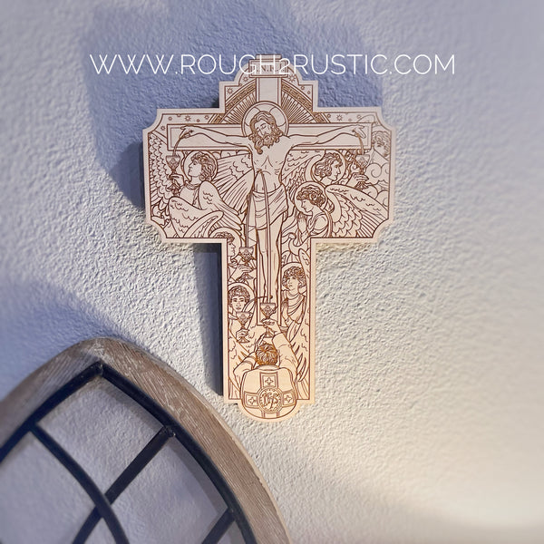 Brightly Hude Calix Crucifix