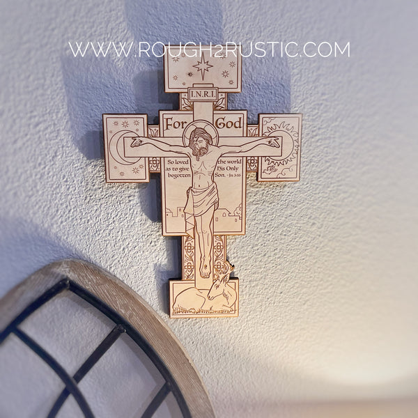 Brightly Hude John 3:16 Crucifix