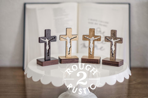 3.5 Inch Standing Silhouette Style Crucifix