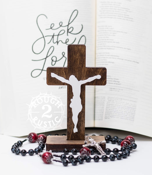 5.5 Inch Standing Traditional Style Crucifix