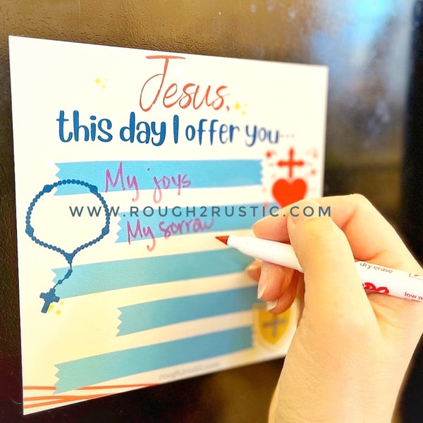 "My Daily Offerings" XL Dry Erase Magnets