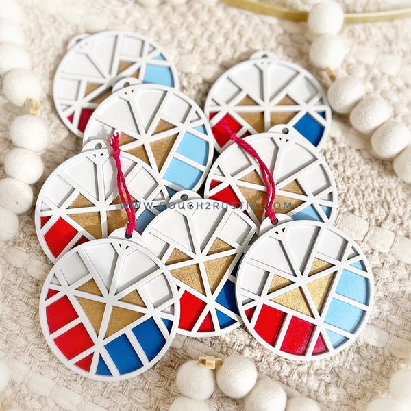 Divine Mercy Mosaic Ornament