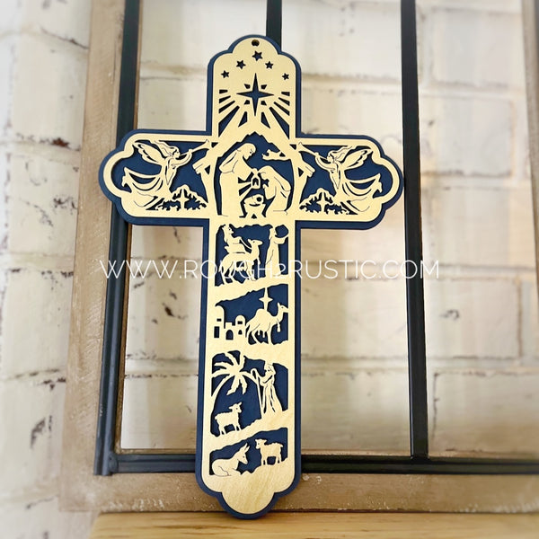 12.5 Inch Nativity Cross