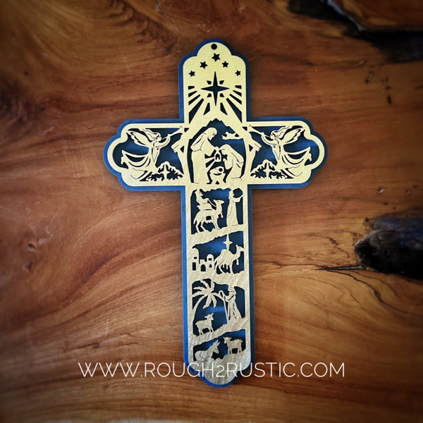 12.5 Inch Nativity Cross
