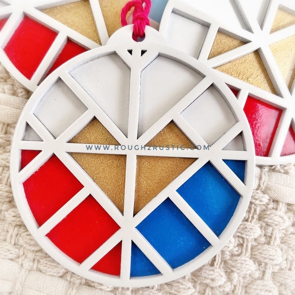 Divine Mercy Mosaic Ornament