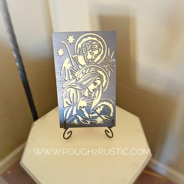 Wood Nativity Portrait 1