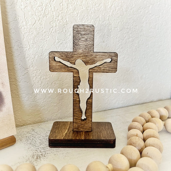 5.5 Inch Standing Silhouette Style Crucifix