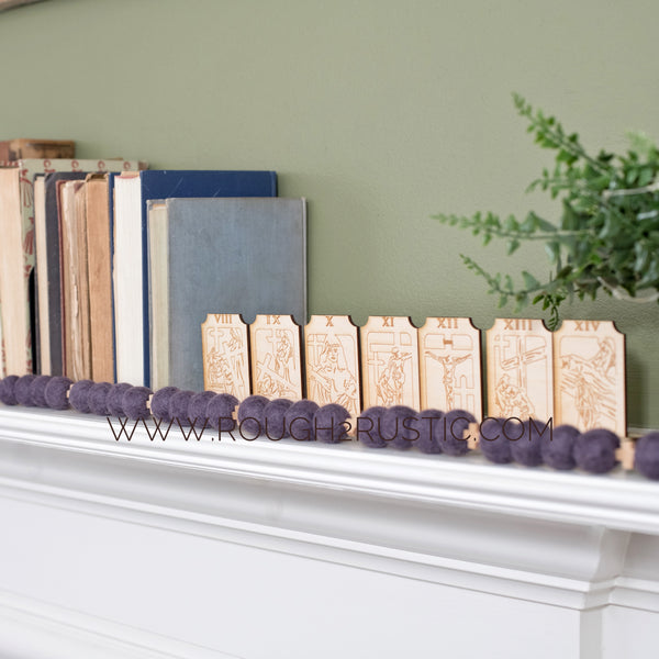 Engraved Shelf Display Stations of the Cross