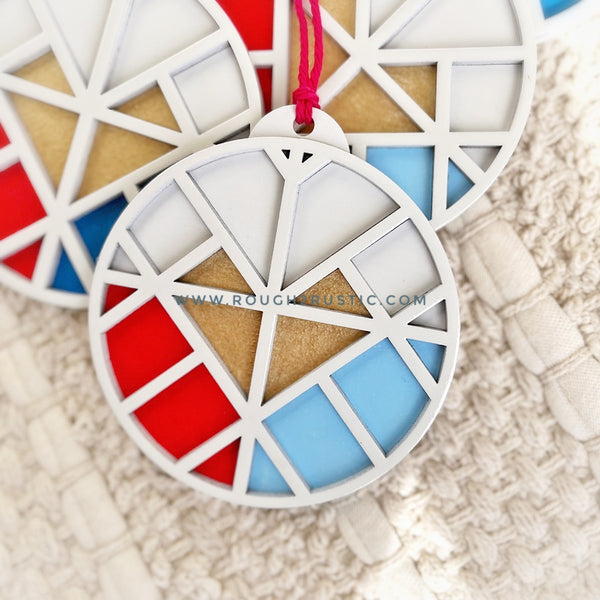 Divine Mercy Mosaic Ornament