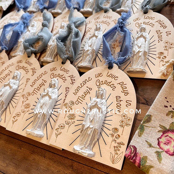 Mary’s Garden Above Ornament and Mini Sign