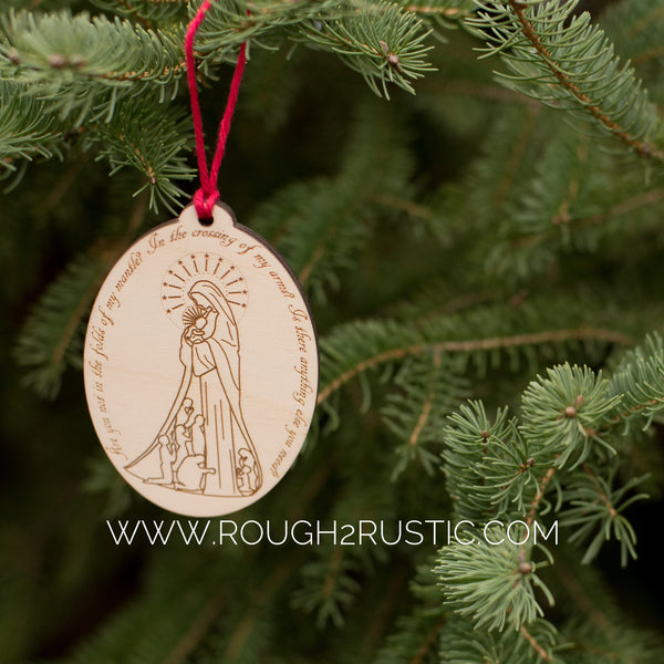 Mary’s Mantle Engraved Ornament