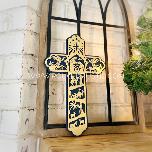 12.5 Inch Nativity Cross