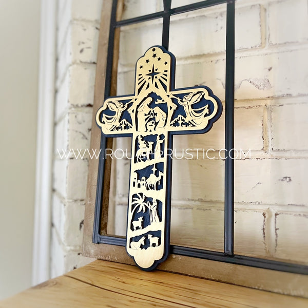 12.5 Inch Nativity Cross