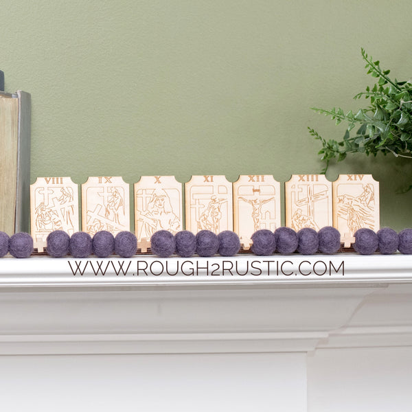 Engraved Shelf Display Stations of the Cross