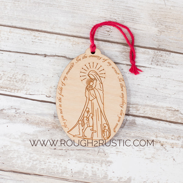 Mary’s Mantle Engraved Ornament