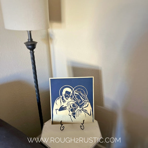 Wood Nativity Portrait 3