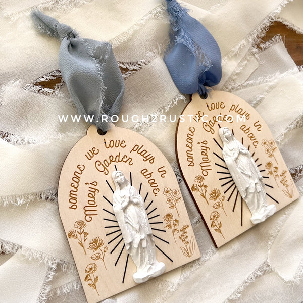 Mary’s Garden Above Ornament and Mini Sign