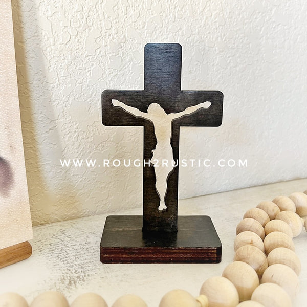 5.5 Inch Standing Silhouette Style Crucifix