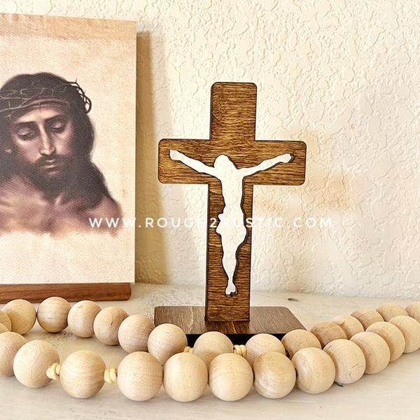 5.5 Inch Standing Silhouette Style Crucifix