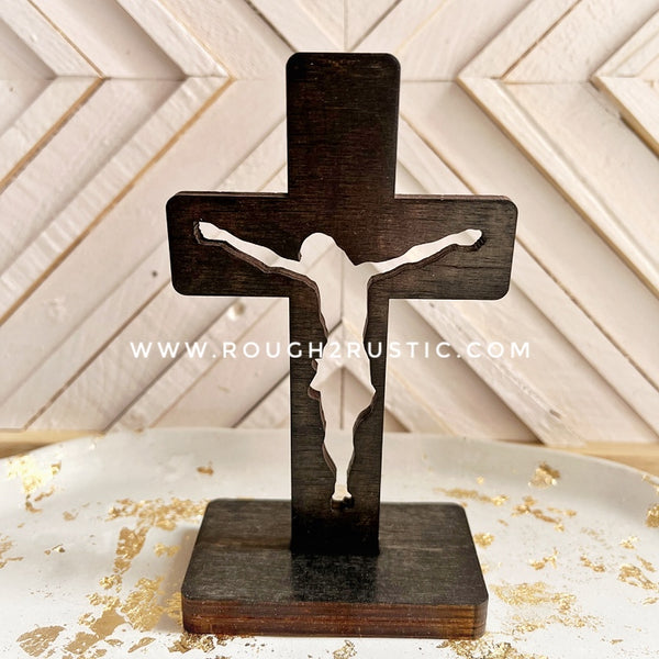 5.5 Inch Standing Silhouette Style Crucifix