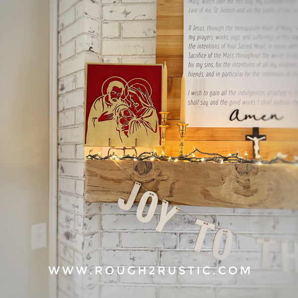 Wood Nativity Portrait 3