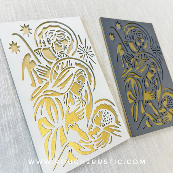 Wood Nativity Portrait 1