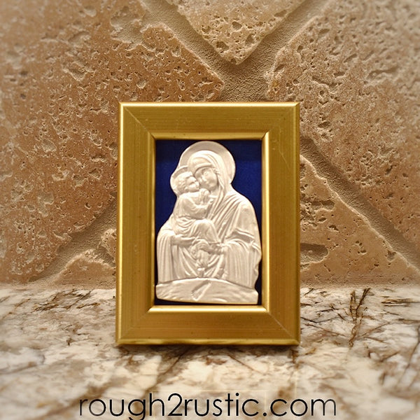 Gold Framed Our Lady of Consolation Intaglio