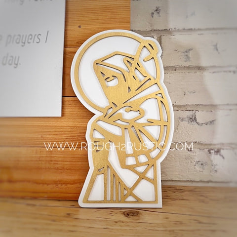 *PREORDER* Wood Abstract Jesus the Good Shepherd