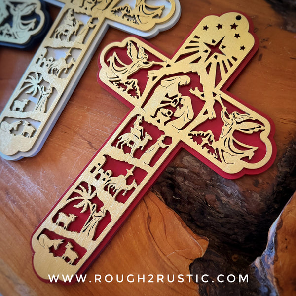 12.5 Inch Nativity Cross