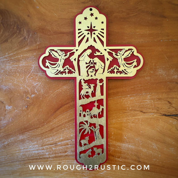 12.5 Inch Nativity Cross