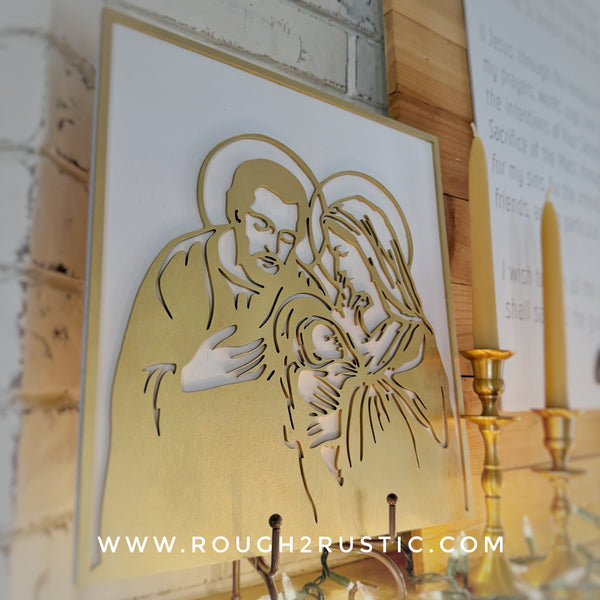 Wood Nativity Portrait 3