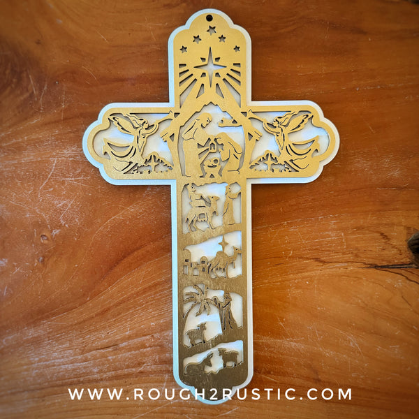 12.5 Inch Nativity Cross