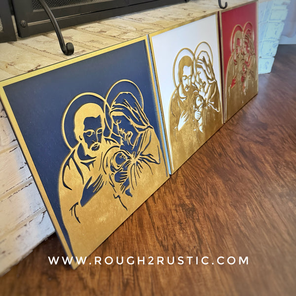 Wood Nativity Portrait 3