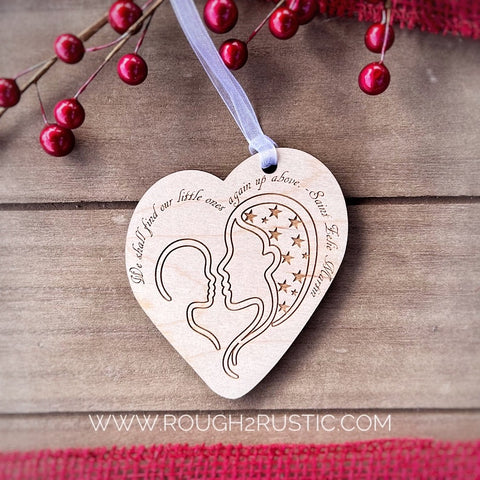 Mary and Child Engraved Ornament with St Zelie Martin Quote