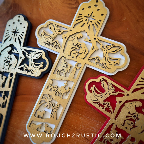 12.5 Inch Nativity Cross