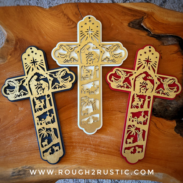 12.5 Inch Nativity Cross