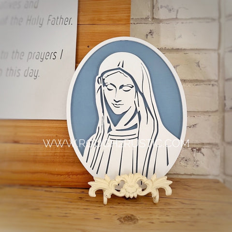 *PREORDER* Wood Blessed Mother Cameo
