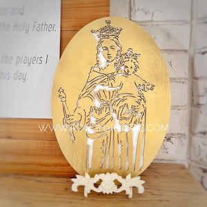 *PREORDER* Wood Mary, Help of Christians Portrait