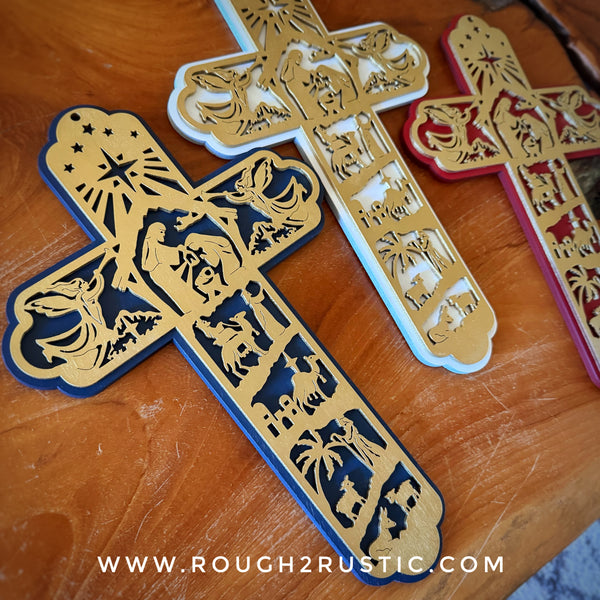 12.5 Inch Nativity Cross