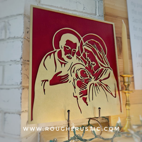 Wood Nativity Portrait 3