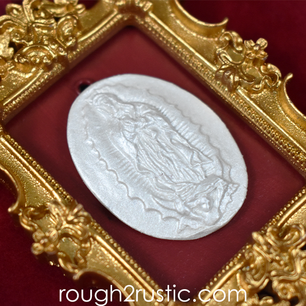 Gold and Red Framed Intaglio Ornaments