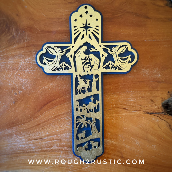 12.5 Inch Nativity Cross