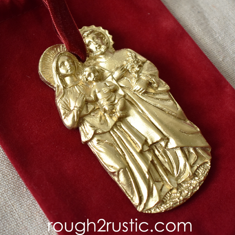 Holy Family Intaglio Ornament