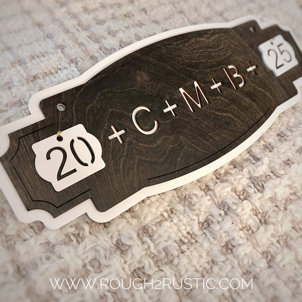 *PREORDER* Epiphany Home Blessing Sign Layered Vintage Style